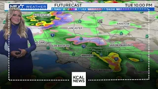 Dani Ruberti on possible thunderstorms tonight, snow levels dropping, and tomorrow's forecast