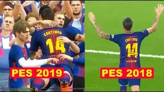 PES 2019 vs PES 2018 Graphics Comparison