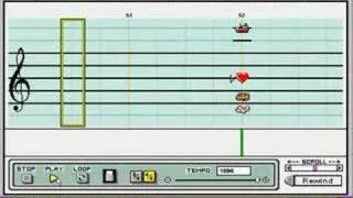 The Legend of Zelda Overworld Theme on Mario Paint Composer