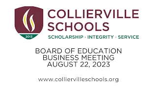 Board of Education Meeting 8-22-2023