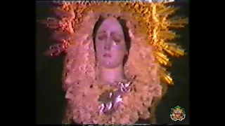 Dolores del Puente. Procesión por las calles del Barrio del Perchel. Viernes de Dolores 13/04/1984.