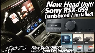 Awesome New Head Unit! Sony RSX-GS9 Unboxed & Installed + Ipad Pro Interface! Hi Res Optical Output