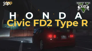 GTA V late night cruise in a Honda Civic FD2 Type R | Steering Wheel Gameplay