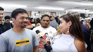 Senator Manny Pacquiao's final message to Keith "One Time" Thurman: DO YOUR BEST!