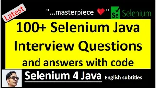 Selenium Java Interview Questions | Selenium Java Interview Questions For 3 Years Experience, 5Y, 2Y