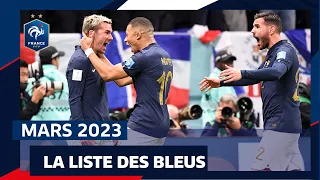 Les 23 Bleus pour mars 2023, Equipe de France I FFF 2023