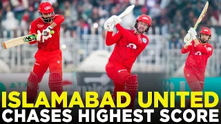 PSL9 | United Chases Highest Score vs Multan | Islamabad United vs Multan Sultans | Match 27 | M2A1A