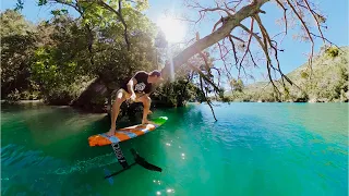 Foil Surfing on Flat Water | Hydrofoil pumping in Serre-Ponçon 🌲🏄‍♂️🌲