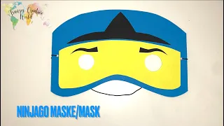 DIY Ninjago Maske, Fasching basteln, Ninjago mask, carnival for kids, Fasching Maske basteln