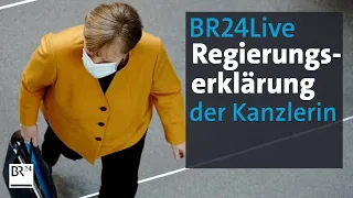 BR24: Regierungserklärung von Kanzlerin Merkel | BR24