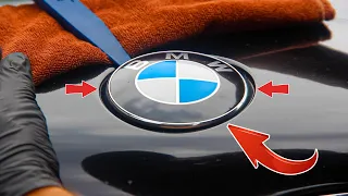 Как снять значек BMW. Замена эмблемы капота BMW x5 e53, e46, e38, e39, e60, e70