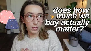 does how much we buy ACTUALLY matter? the no new clothes challenge update #1