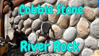 Installing Cultured Stone Cobble Stone River Rock Project