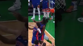 Cade Cunningham And Isaiah Stewart With The Double Block #shorts #nba #pistons #celtics #doubleblock