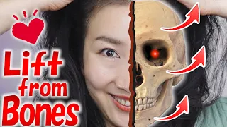 💀Lift up your Face by Stimulating Bones! How to Remove Eye Bags, Forehead Sagging and Double Chin