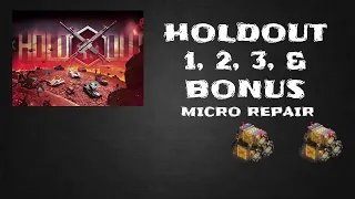 War Commander - Holdout April. - Base 1,2, 3 & Bonus (Micro Repair)