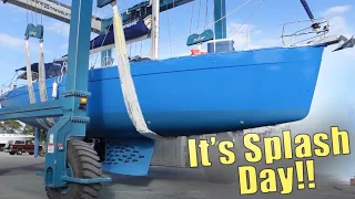 It's LAUNCH DAY!! The EXTERIOR REFIT on our SALVAGED BOAT is almost complete!!  | ep.16