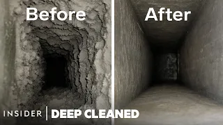 How 47 Years Of Dust Is Deep Cleaned From Air Vents | Deep Cleaned | Insider