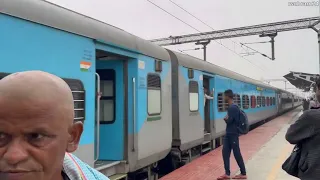 Kovai express enters Katpadi Jn