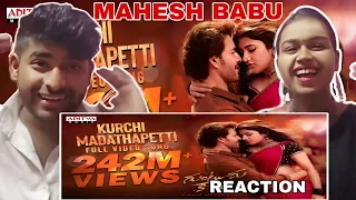 Kurchi Madathapetti guntur kaaram song  reaction l superstar Mahesh babu, sreeleela