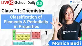 Class 11 | Classification of Elements & Periodicity in Properties L1 | Chemistry | Monica Bedi