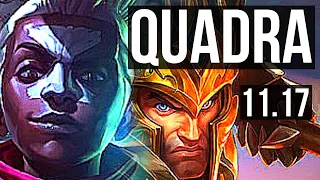 EKKO vs JARVAN IV (JUNGLE) | 14/1/5, Quadra, Legendary, 900+ games | KR Diamond | v11.17