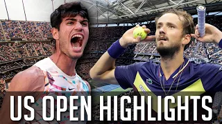 Carlos Alcaraz vs Daniil Medvedev - US Open Semifinal 2023 Highlights HD