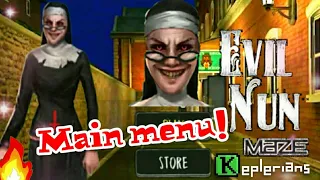 Evil nun maze fanmade main menu is here!!🤩😆⚡ | Evil nun maze | Keplerians | Horror Beast YT