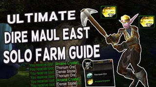 Ultimate Dire Maul East Solo Gold Guide | Multi Class | 70 -150+g per hour | Warlock PoV