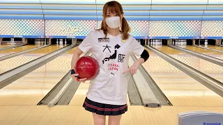 ボウリング女子の練習風景107（Bowling Practice）2021/11