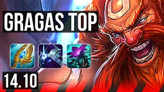 GRAGAS vs CAMILLE (TOP) | 48k DMG, 66% winrate | EUW Master | 14.10