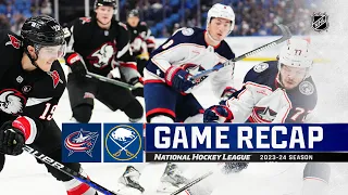 Blue Jackets @ Sabres 12/19 | NHL Highlights 2023