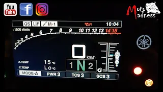 Yamaha YZF-R1M Dashboard & (YRC) Yamaha Ride Control Explained