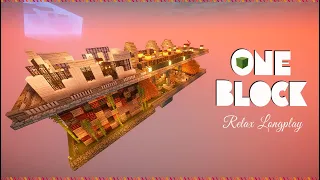 Minecraft OneBlock full game longplay 🌞 【4K】No Commentary (Relax / Sleep / ASMR)