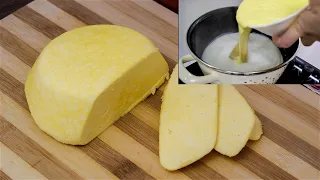 Pour the eggs into boiling milk and make homemade cheese WITHOUT ADDITIVES
