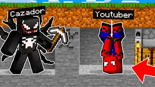 DESAFIO YOUTUBER vs CAZADOR CON HEROES en MINECRAFT 💥😱 MINECRAFT ALEATORIO