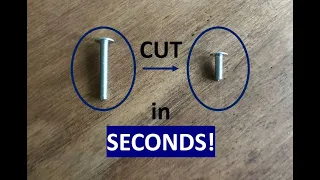 HOW TO CUT A SCREW OR BOLT IN SECONDS!