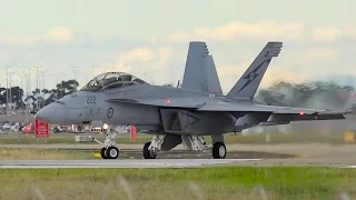 LOUD RAAF F/A-18 Super Hornet Takeoff & Landing ● Melbourne Airport Plane Spotting