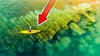 Kayak Fishing in Super Clear water (24 hour Beach Camping Catch and cook)