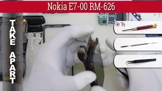 How to disassemble 📱 Nokia E7-00 RM-626 Take apart Tutorial