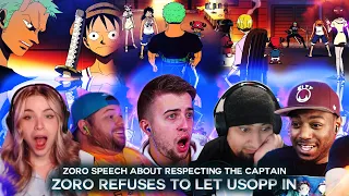 Zoro Refuses Usopp ! Respect The Captain Speech ! Reaction Mashup