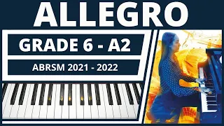 ABRSM Grade 6 Piano ALLEGRO - MOZART Piano Sonata K 282