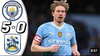 Manchester City vs Huddersfield Town 5-0- All Goals _ Highlights - 2024