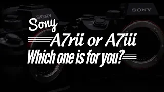 Sony A7rii vs A7iii, which one is for you? With downloadable RAW files from both!