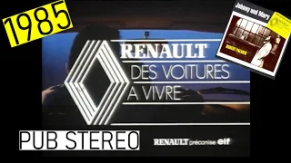 Pub Renault (1985) HQ avec Claude Brasseur (stéréo New Mastering Audio) 🚗🚖🌈