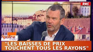 Inflation : "Les baisses de prix touchent tous les rayons", affirme Thierry Cotillard