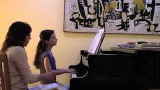 p. 9 "Canyon Crossing" - Succeeding at the Piano® - Grade 2A - Lesson and Technique Book