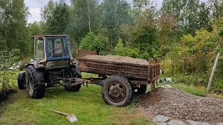 Самосвальный прицеп для трактора