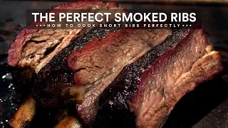 How to Smoke BEEF SHORT RIBS - BBQ Short Ribs Recipe