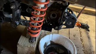 Replacing a blown axle seal and nasty rear diff oil // 2021 Outlander 850 //